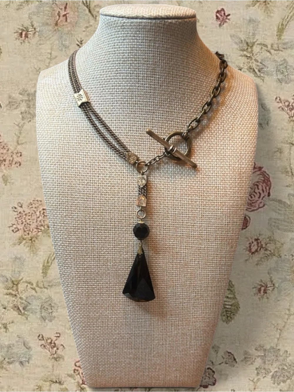 Authentic Victorian Watch Chain assemblage necklace OOAK